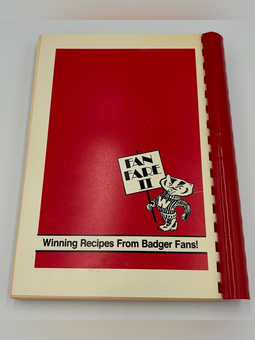 VTG 1981 University of Wisconsin Badgers Fan Fare Il Spiral Cook Book Recipe UW - Picture 2 of 10
